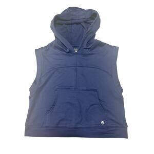 LIJA WOMEN'S SLEEVELESS BLUE HOODIE SIZE SMALL